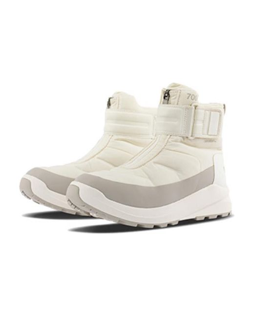 The North Face White Nuptse Ii Strap Waterproof Boots