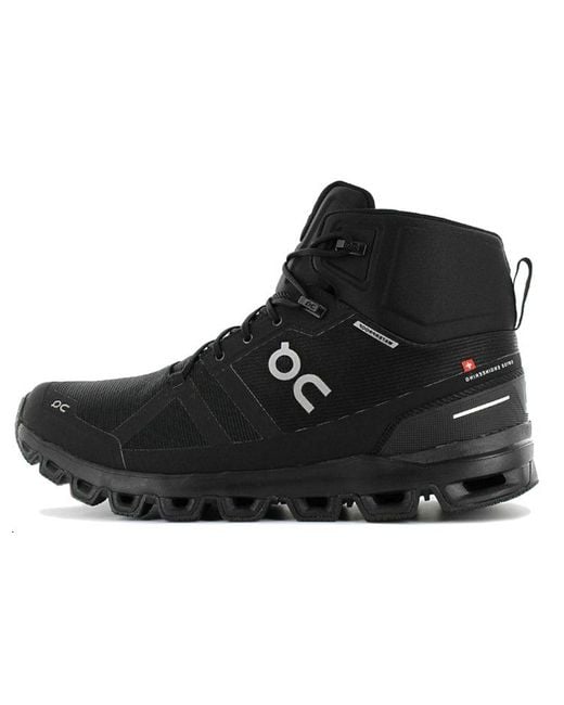 On Shoes Black Cloudrock Waterproof for men