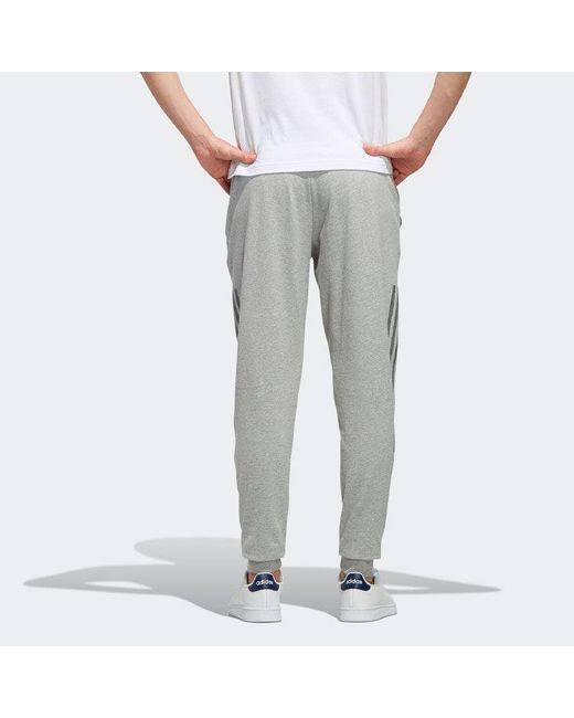 Adidas Gray Neo Stripe Casual Bundle Feet Sports Long Pants for men