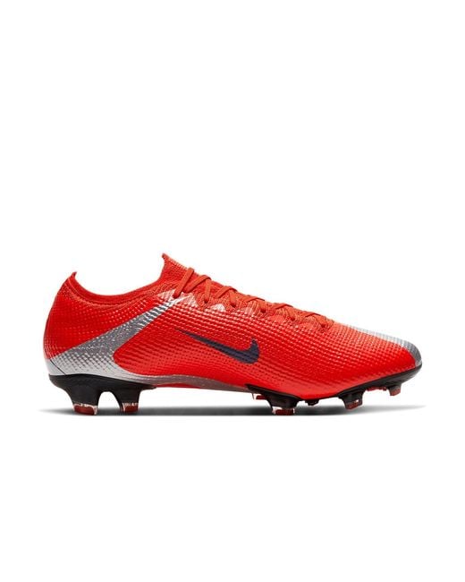 Nike Red Mercurial Vapor 13 Elite Fg 'Max Metallic' for men