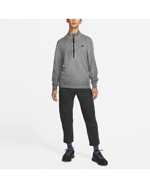 Nike Blue Acg Ease Solid Color Loose Lacing Cropped Casual Pants/Trousers Autumn for men
