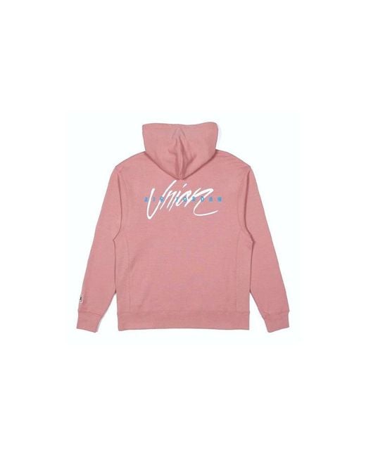 Nike Pink X Union La Flying High Hooded Sweatshirt 'Rust' for men