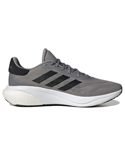 Adidas Gray Supernova 3 Running Shoes Core' for men