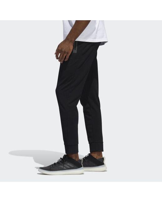 Adidas Black M Pnt Sj Reg Zipper Casual Sports Pants for men