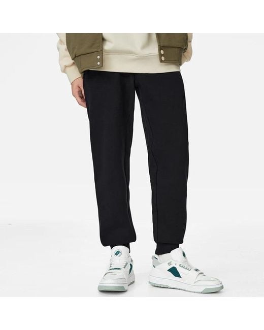 Li-ning Black Badfive Logo Sweatpants for men