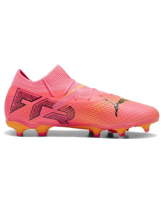 PUMA Pink Future 7 Pro Fg/Ag Lace Up Soccer Sneakers for men