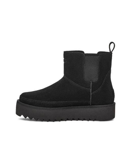 Ugg Black (Wmns) Classic Chelsea Platform Mini Boot
