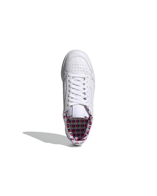Adidas White Continental 80 'Colorful Trefoil' for men