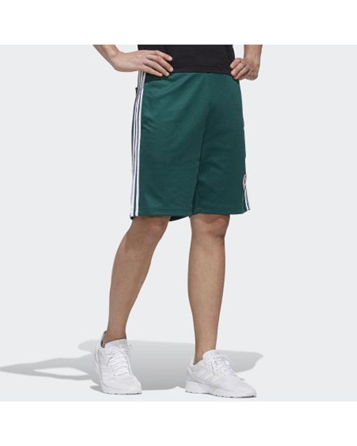 Adidas Green Neo Crossover Sports Shorts for men