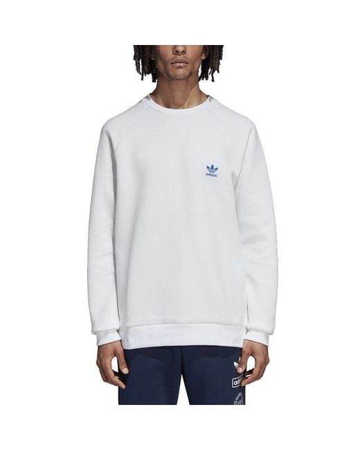 Adidas White Originals Graphic Crew Sweatshirt For for men