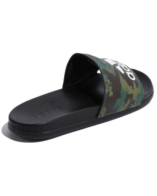 Adidas Green Adilette Comfort Slide Camo'