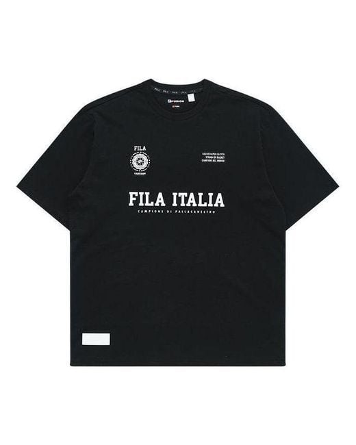 Fila Black Retro Time Tee for men