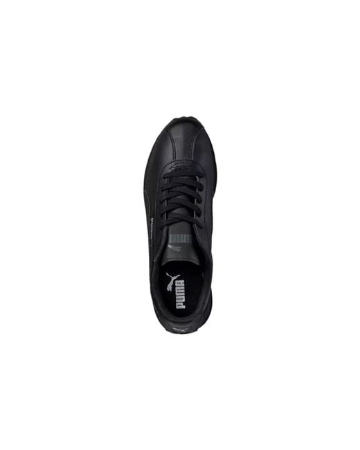 PUMA Black Turin Low Top Shoes/Sneakers for men