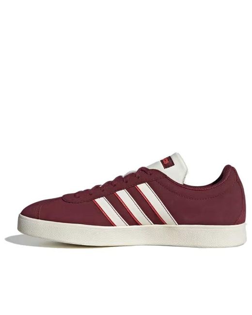 Adidas Purple Vl Court Lifestyle Skateboarding Suede Shoes for men