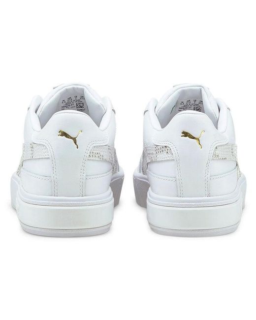 PUMA White (Wmns) Cali Star Snake Casual Shoes