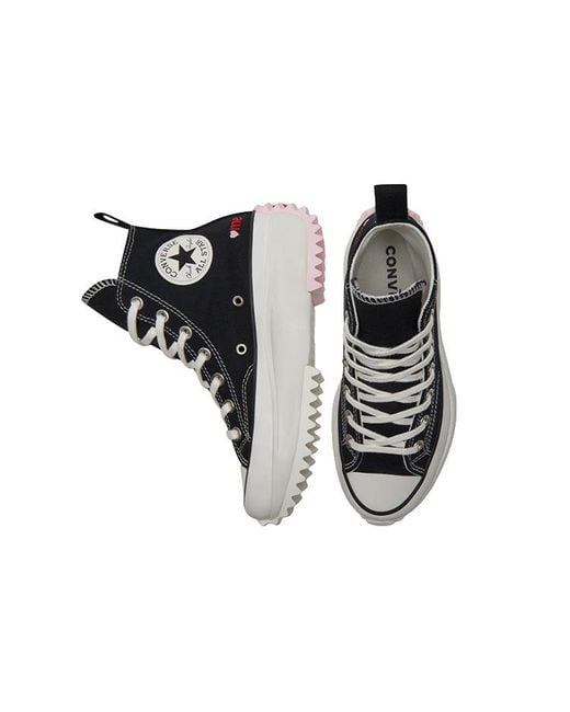 Converse Black Run Star Hike High 'Valentine's With Love' for men
