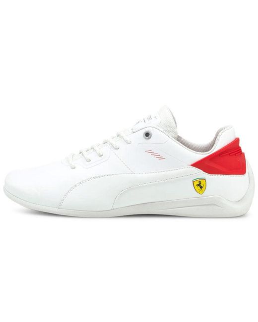 PUMA White Scuderia Ferrari X Drift Cat Delta Rosso Corsa' for men