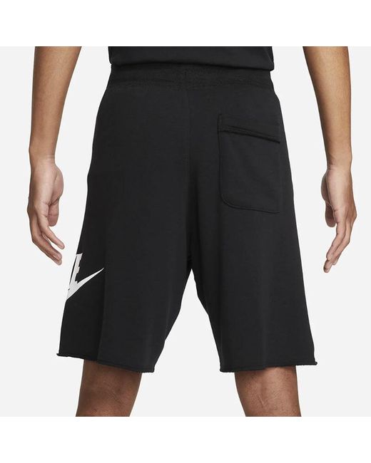 Nike Black Lacing Breathable Logo Sports Shorts for men
