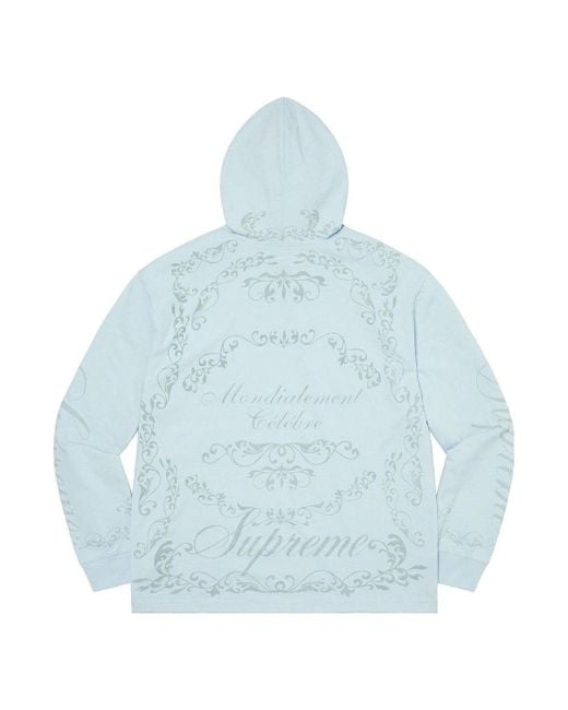 Supreme Blue Celebre Hooded /S Top for men