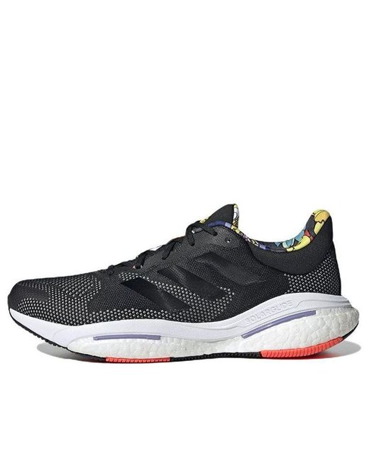 Adidas Black Solarglide 5 Floral' for men