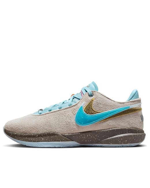 Nike Blue Lebron 20 Ep 'Unknwn Message for men