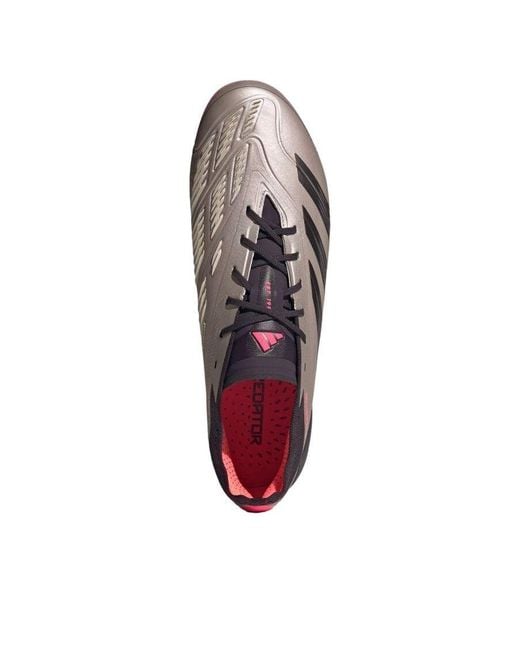 Adidas Predator Elite Low Hg Ag 'Platina Metallic Aurora Turbo' for men