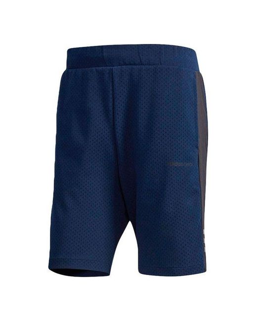 Adidas Blue Neo Cs Cnt Gr St2 Casual Breathable Sports Knit Shorts for men