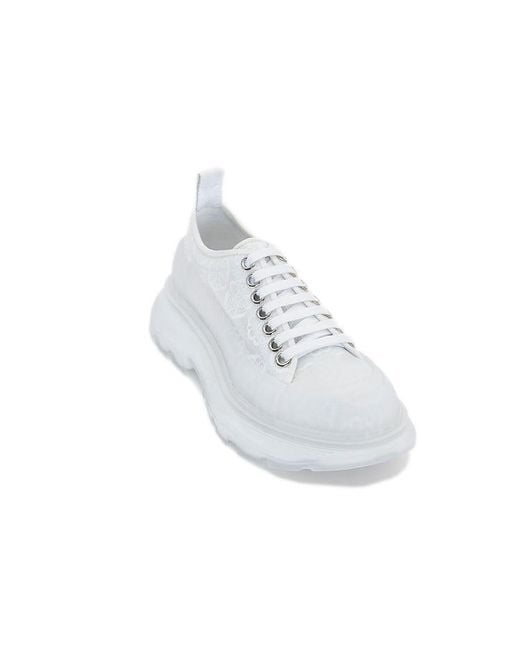 McQueen White (Wmns) Tread Slick Lace Up Transparent'
