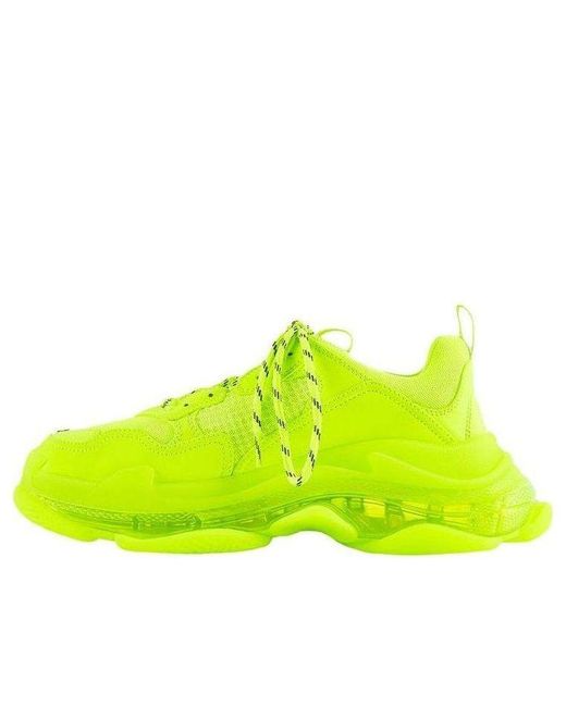 Balenciaga Yellow Triple S Sneaker 'Fluo' for men