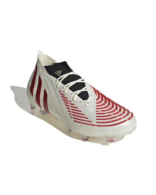 Adidas White Predator Edge.1 Fg 'Off Vivid' for men