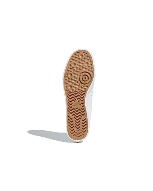 Adidas White Nizza Hi 'Cloud' for men