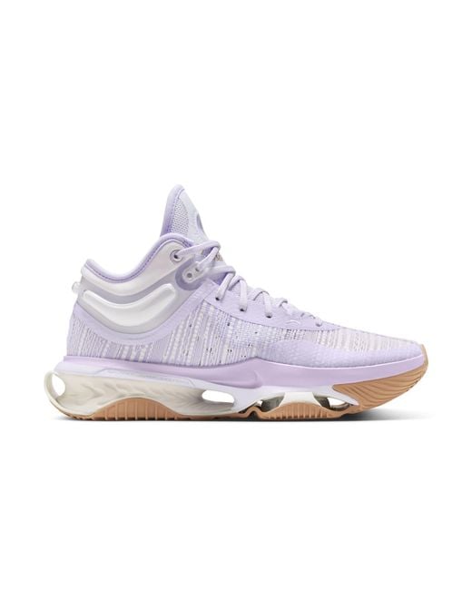 light purple nike basketball shoes