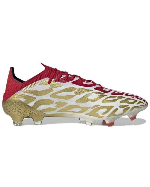 Adidas Red X Speedflow Mo Salah.1 Fg Metallic Scarlet' for men