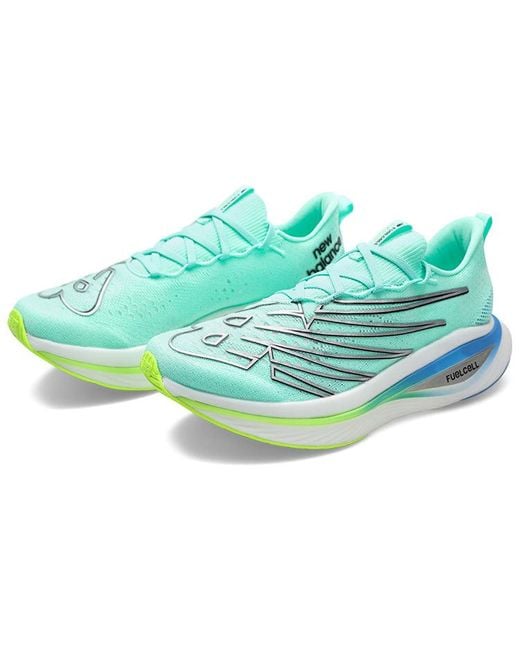 New Balance Blue Fuelcell Supercomp Elite V3 'Bright Mint' for men