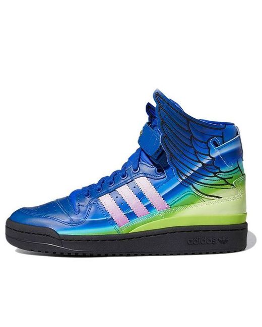 Adidas Blue Jeremy Scott X Forum Wings 4.0 'Motorsport' for men