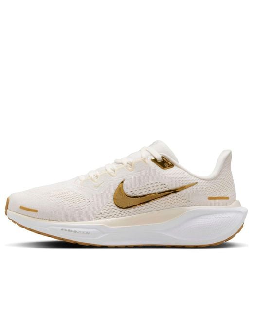 Nike White (Wmns) Air Zoom Pegasus 41 'Light Pumice Metallic'