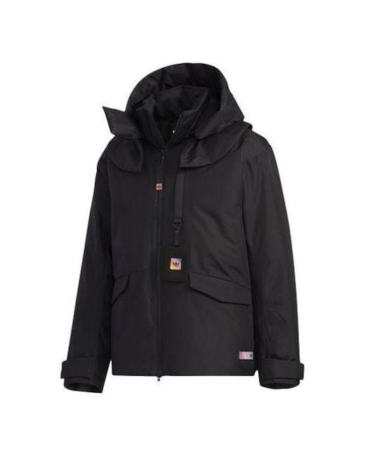 Adidas Black Originals Premium Jkt 2 Detachable Multiple Pockets Casual Sports Stay Warm Down Jacket for men