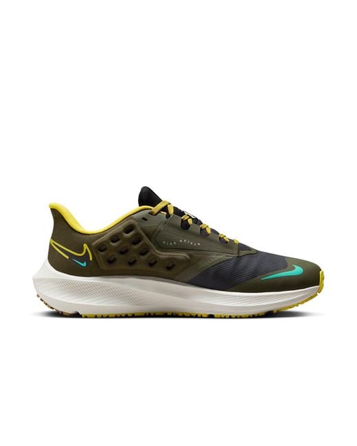 Nike Black Pegasus Turbo Shield Golden' for men