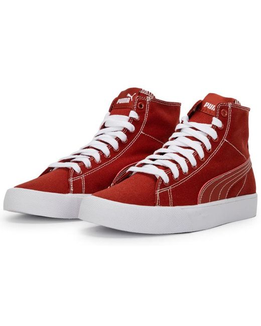 PUMA Red Bari Mid 'Chili Oil' for men