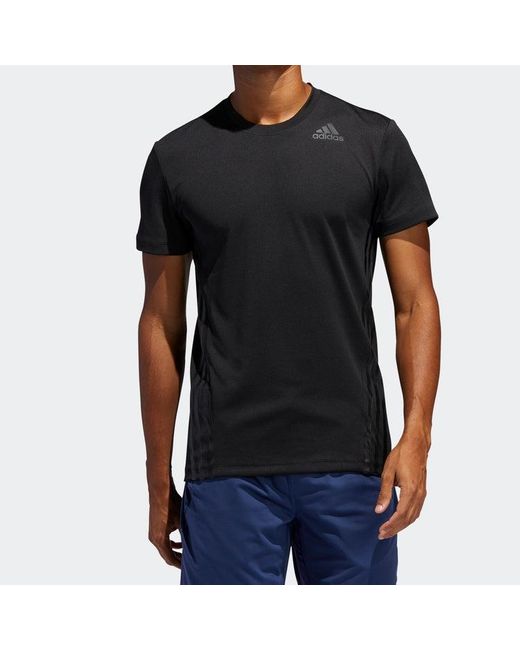 Adidas Black Casual Sports Round-Neck Short-Sleeve Tee for men