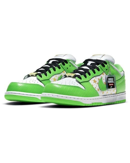 Nike Green X Supreme Sb Dunk Low Og Qs 'Mean' for men