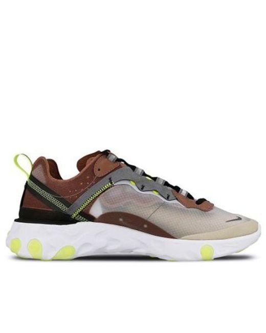 Nike Brown React Element 87 'Desert Sand' for men