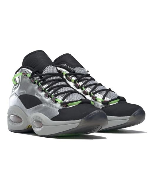 Reebok Gray Illumination's Minions X Question Mid 'Gru's Lab' for men