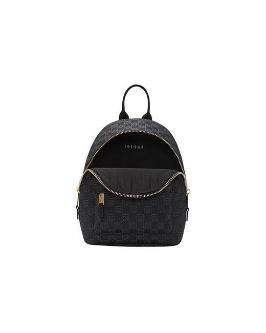 Nike Air Jordan Monogram Mini Backpack in Black | Lyst UK