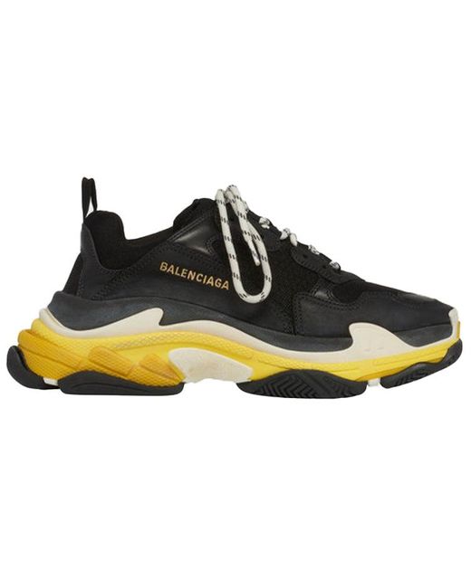 Balenciaga Yellow Triple S Sneaker for men