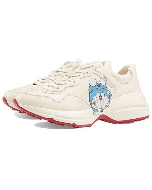 Gucci White (Wmns) X Doraemon Rhyton 'Ivory'
