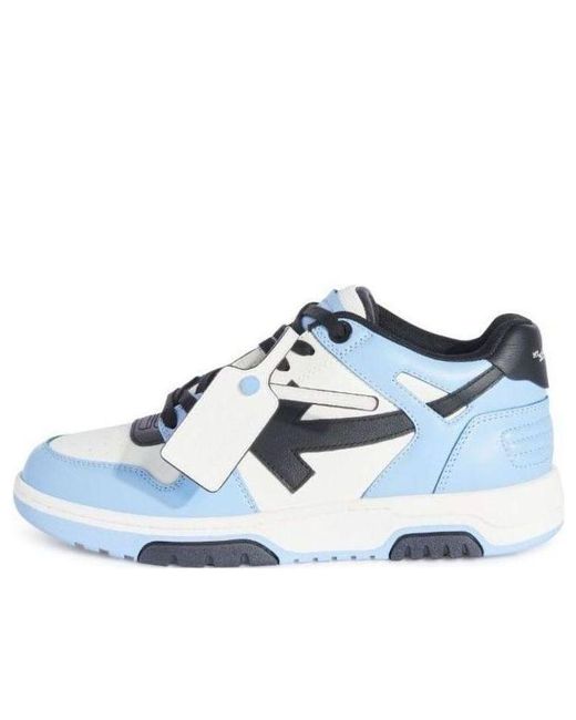 Off-White c/o Virgil Abloh Blue Out Of Office Low-top Leather Sneaker for men