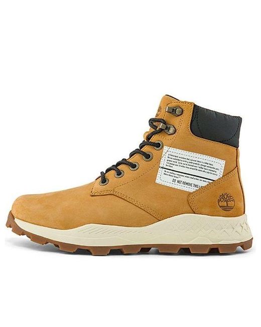 Timberland Natural 6 Inch Brooklyn Side Zip Boots for men