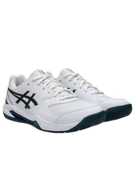 Asics White Gel-Dedicate 8 2E Saxon' for men