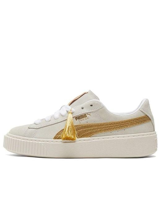 PUMA White (Wmns) Suede Platform 'Year Of Ox'
